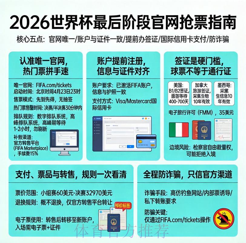2026世界杯官方购票注册平台网址推荐指南